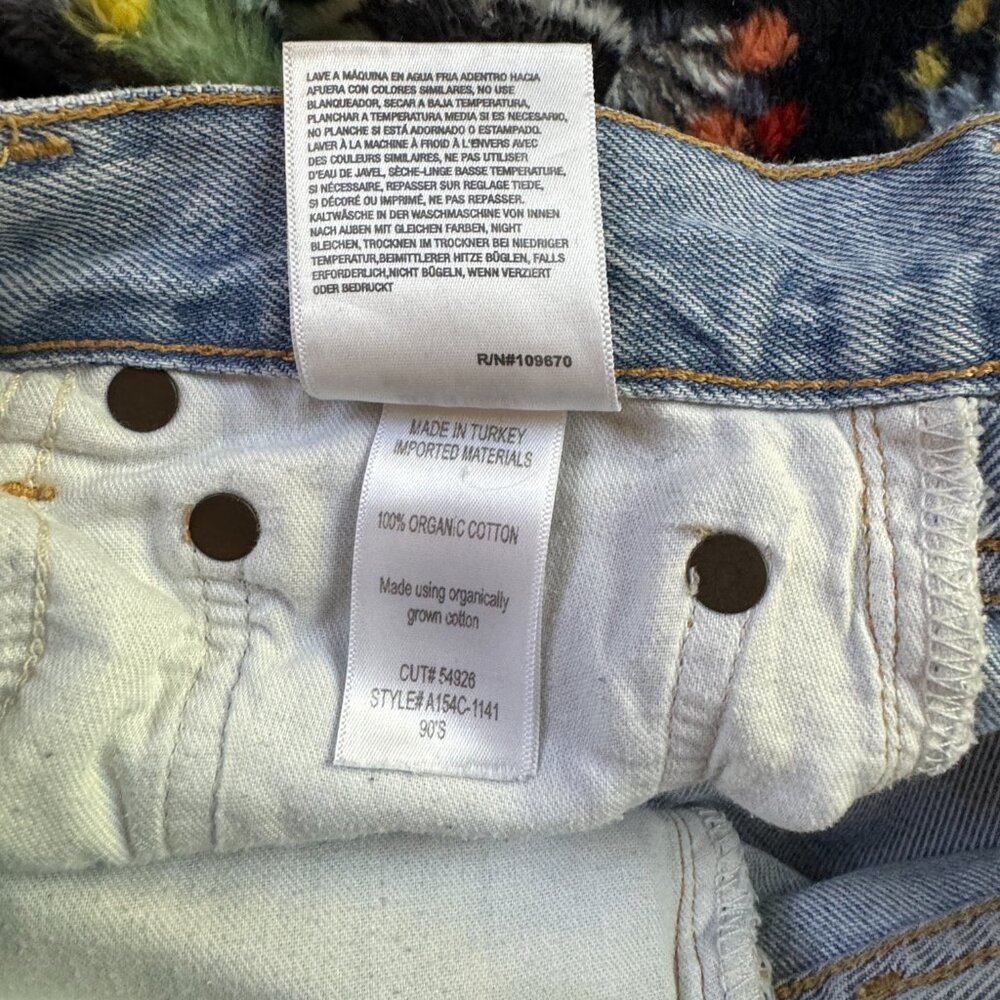 Agolde Riley Crop High Rise Straight Jeans - Picture 12 of 13